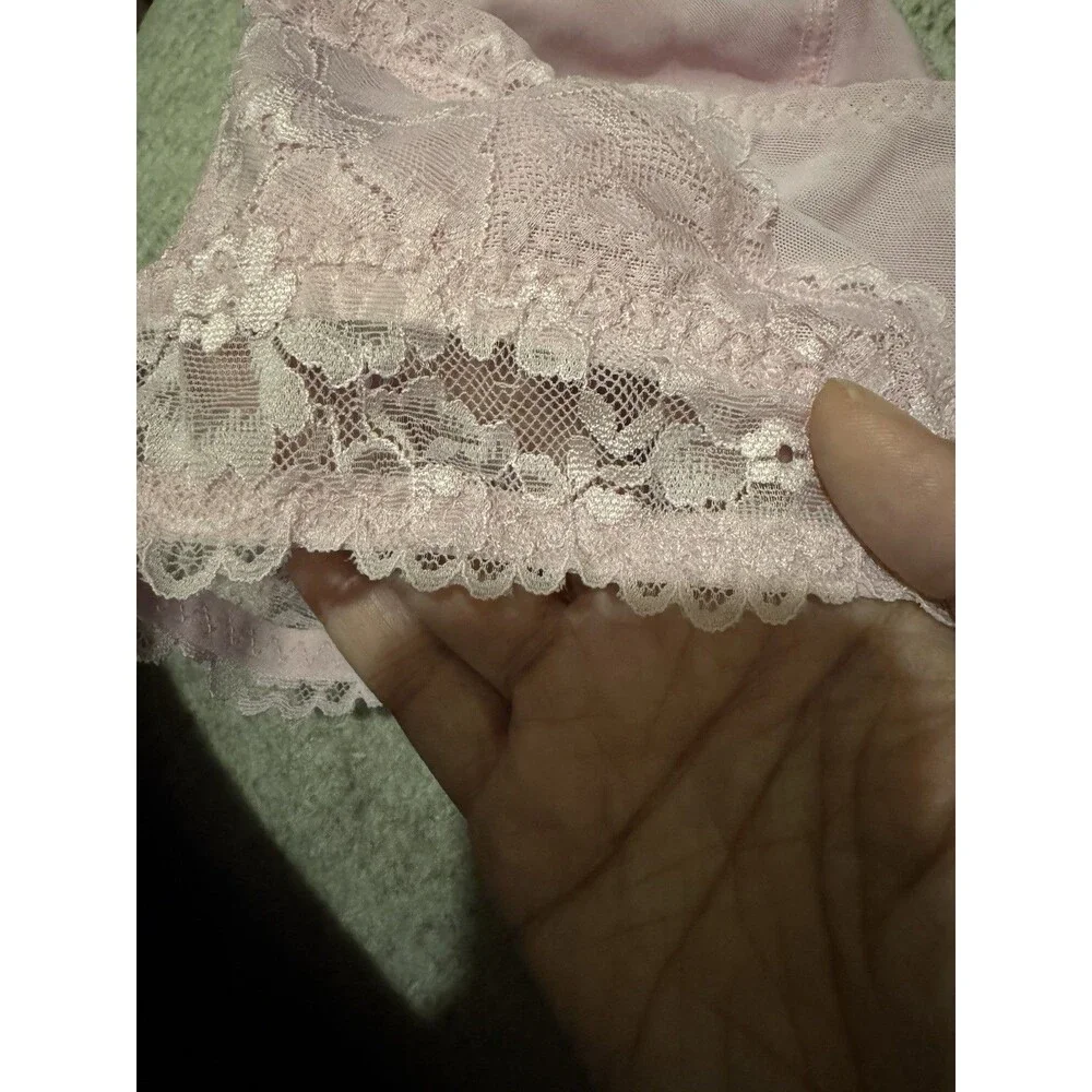 NWT Savage X Fenty Floral Lace And Mesh Bralette UNICORN LAVENDER PINK Sz 2X